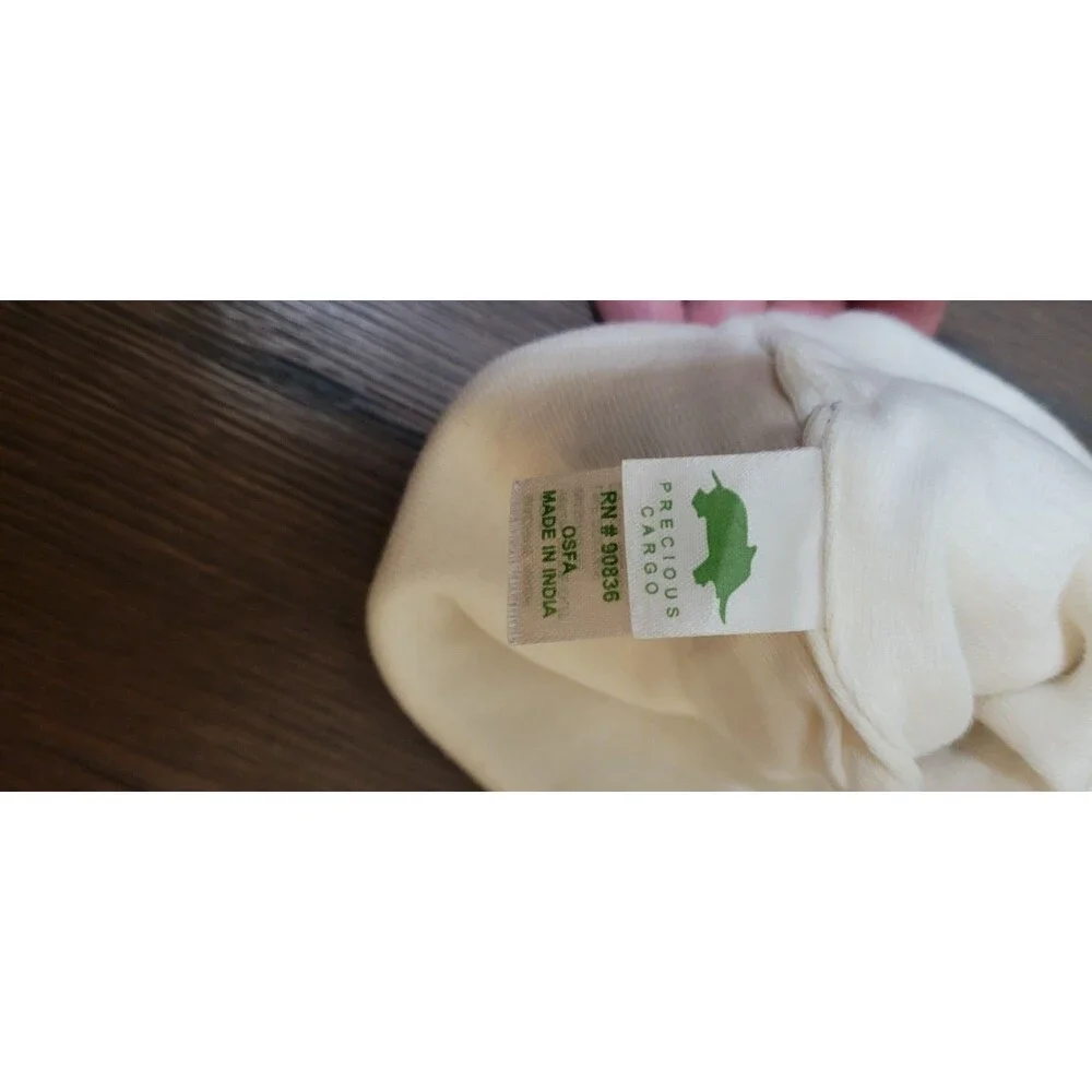 EUC Authentic Starbucks Infant Baby Beanie Hat Cream & Green